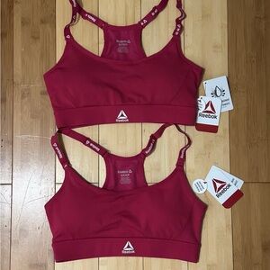 Reebok Red Racerback Sports Bra Intimates Small